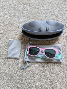 Kids Pink & Mint Sunglasses with Adjustable Strap -